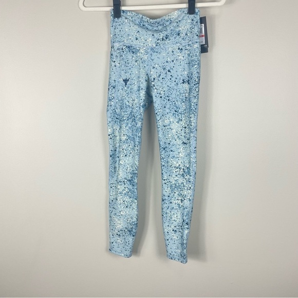 Under Armour Project Rock Heatgear Womens XS Legging Blue Athletic Compression - Picture 9 of 10